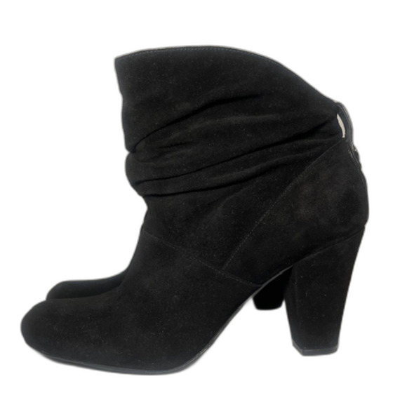 BCBG Suede Leather Slouch Boot Black Size 8.5 - Picture 5 of 7